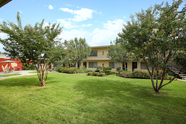 Dresden Place, apartment complex exterior.